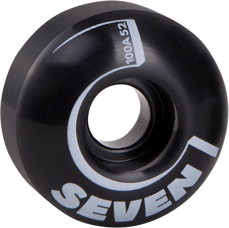 Cal 7 Catch-22 Skateboard Wheels, 52mm & 100A, Black & White Design, Great for Trick, Street & More - Image 4